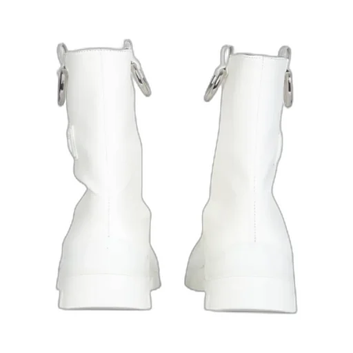 Logo Embossed Slip-On Ankle Boots