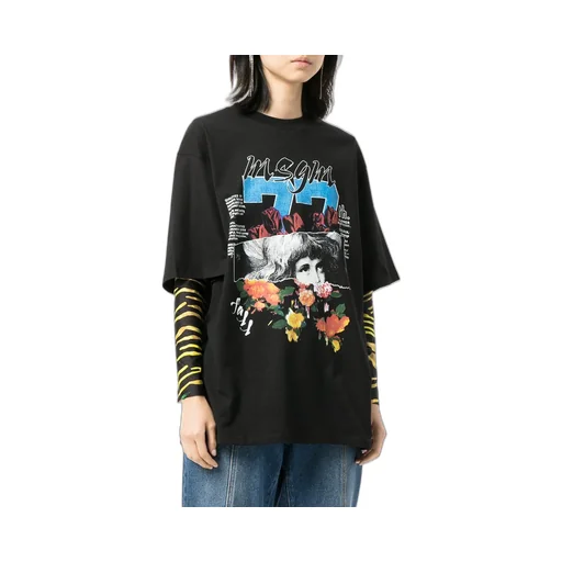 Collage Print Oversized T-Shirt