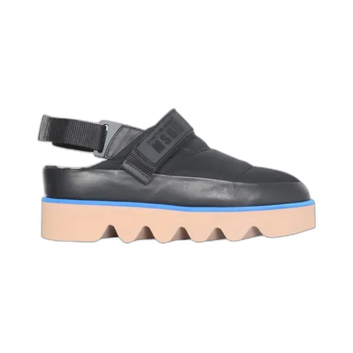 Logo Embossed Open Back Sandals