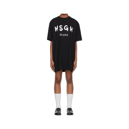 Logo Printed Crewneck T-Shirt Dress