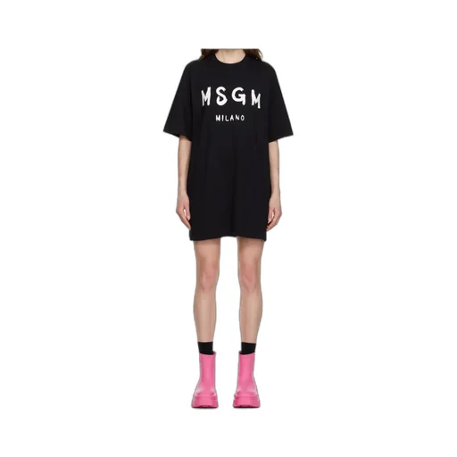 Logo Printed Crewneck T-Shirt Dress