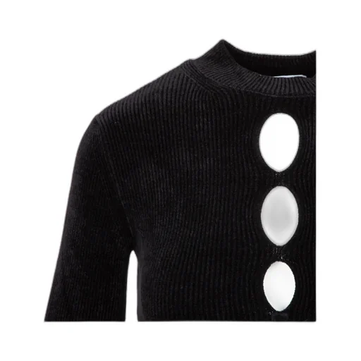 Ribbed Cut Out Detail Sweater