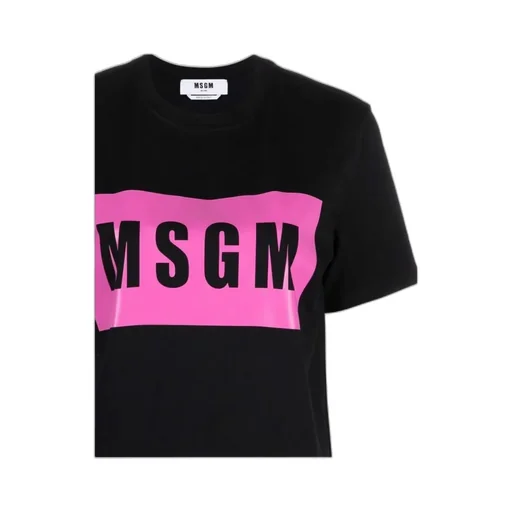 Logo-Print Cropped T-Shirt