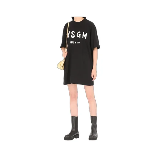 Logo Printed Crewneck T-Shirt Dress