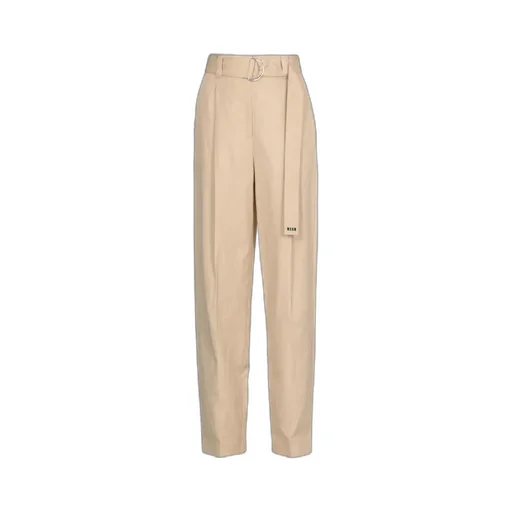 Belted Straight-Leg Trousers