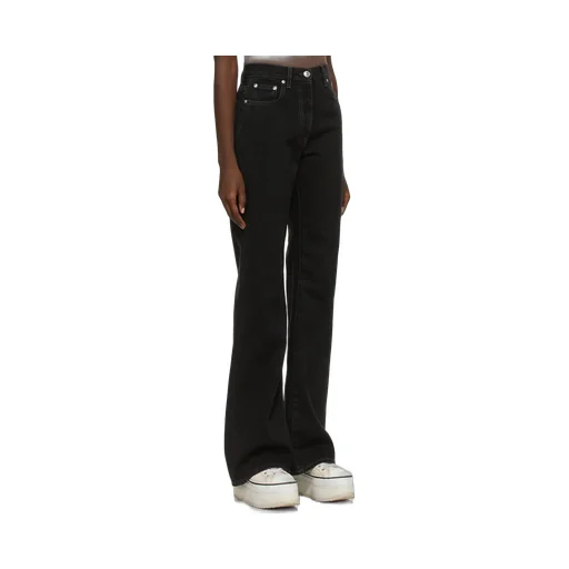 High Waist Straight Leg Jeans