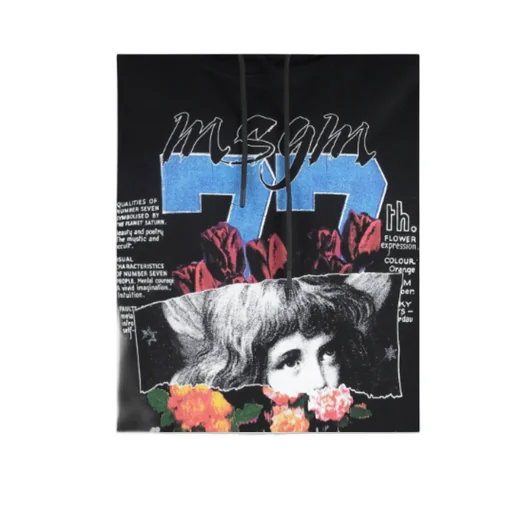 Graphic-Print Hoodie