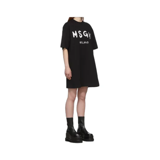 Logo Printed Crewneck T-Shirt Dress