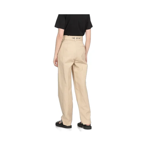 Belted Straight-Leg Trousers