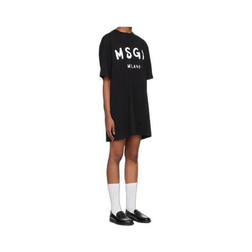 Logo Printed Crewneck T-Shirt Dress