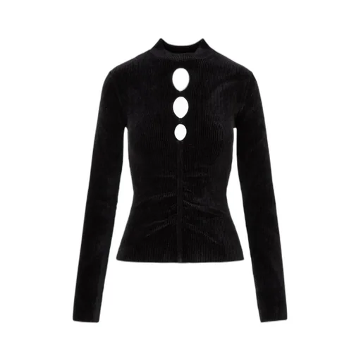 Ribbed Cut Out Detail Sweater