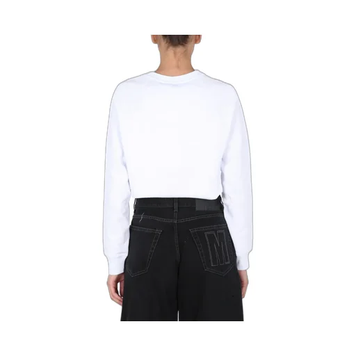 Logo Printed Ribbed Sweatshirt