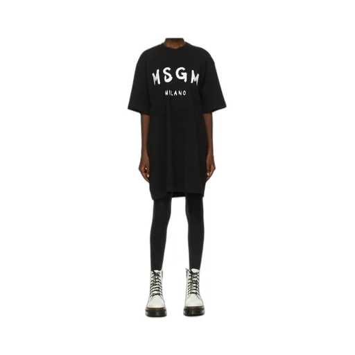 Logo Printed Crewneck T-Shirt Dress