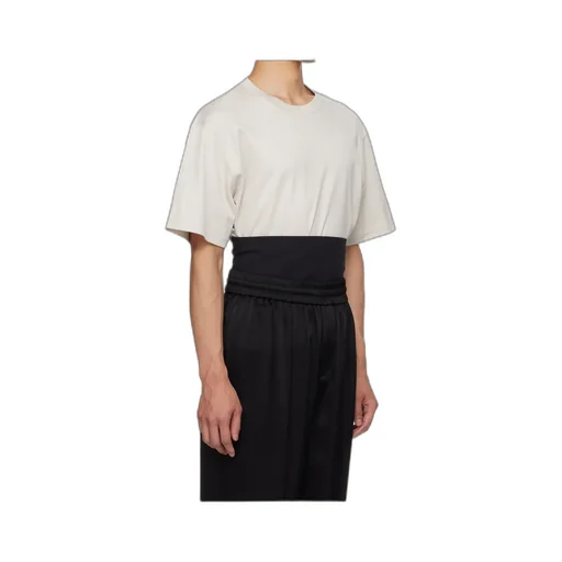 Ribbed Round-Neck T-Shirt