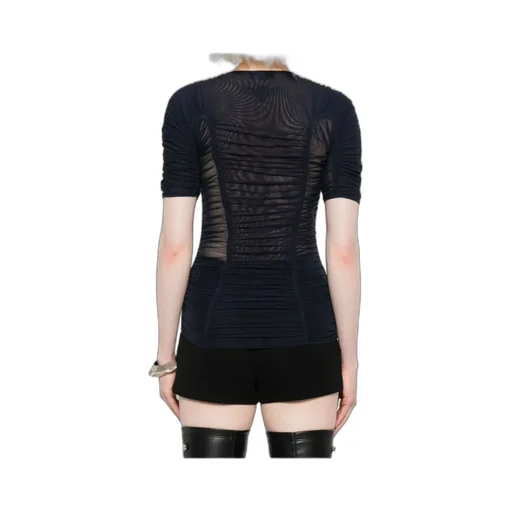 Mesh Short-Sleeves Top