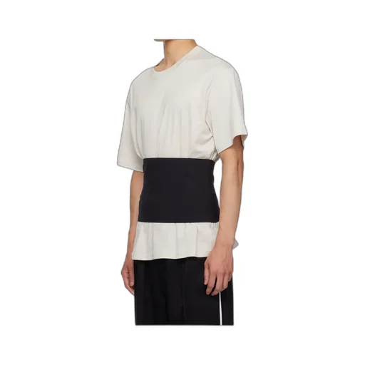 Ribbed Round-Neck T-Shirt