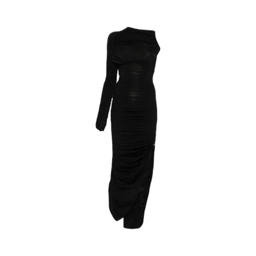 One-Sleeve Draped Dress