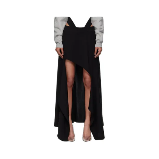 Asymmetric High-Low Skirt
