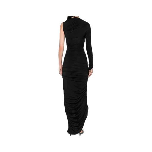One-Sleeve Draped Dress