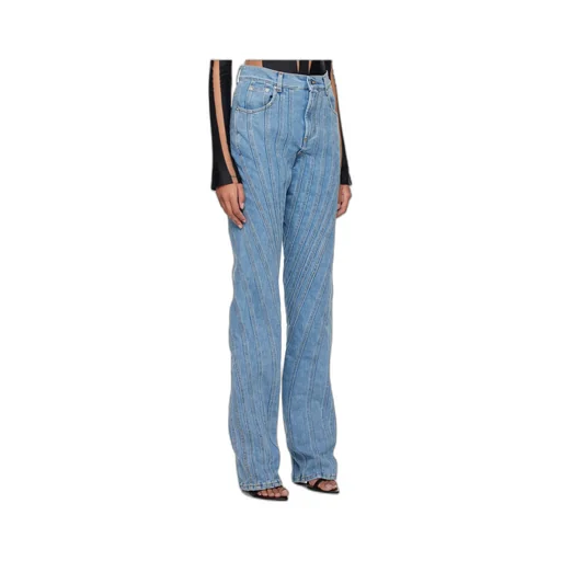 High-Waisted Flared Jeans