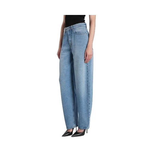 High-Waisted Balloon-Leg Jeans