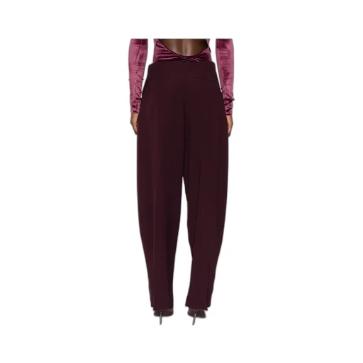 Pleated Split-Hem Trousers