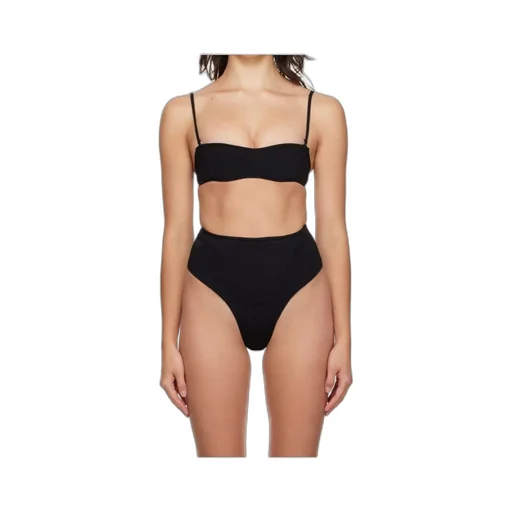 Decorative-Stitching Bikini Top