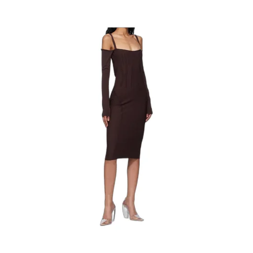 Boning-Detail Dress