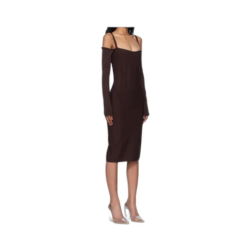 Boning-Detail Dress