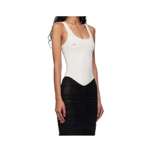 Scoop-Neck Embellished Bodysuit