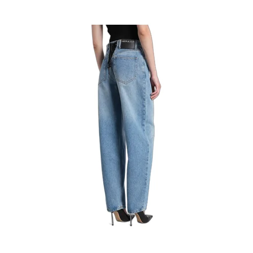 High-Waisted Balloon-Leg Jeans