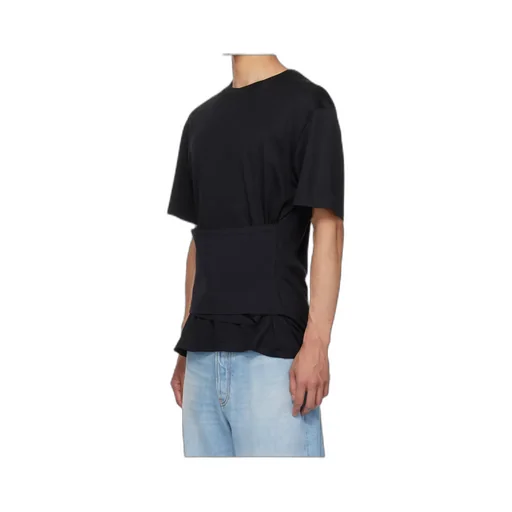 Ribbed Round-Neck T-Shirt