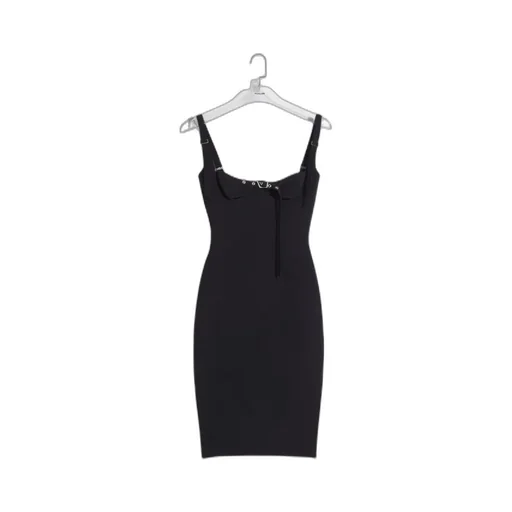 Buckled Bustier Midi Dress
