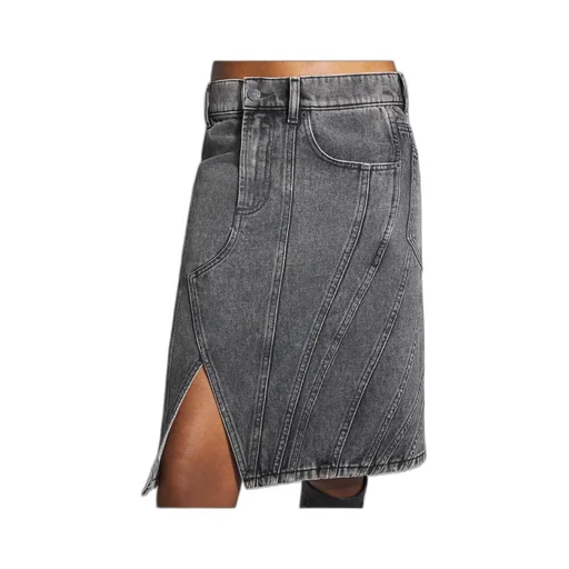 Asymmetrical Denim Skirt