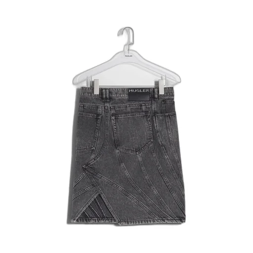 Asymmetrical Denim Skirt