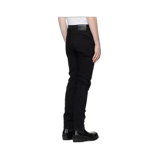 Embroidered Patchwork Jeans Pants