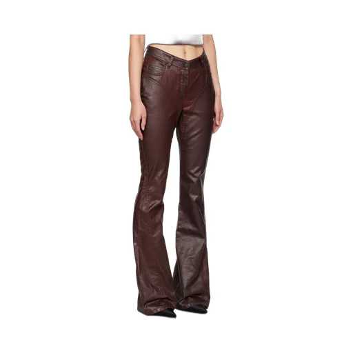 Waxed Flared Jeans
