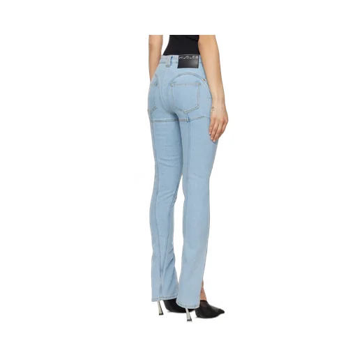 Seam-Detailed Slit Jeans