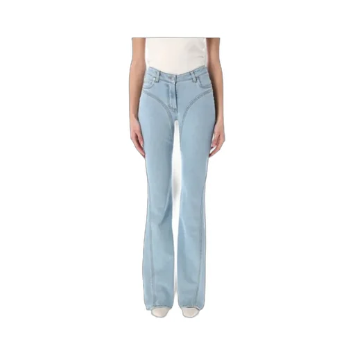 Five-Pocket Flared Denim Trousers