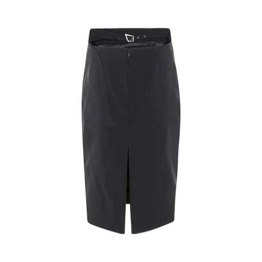 Buckled Tailored Skirt