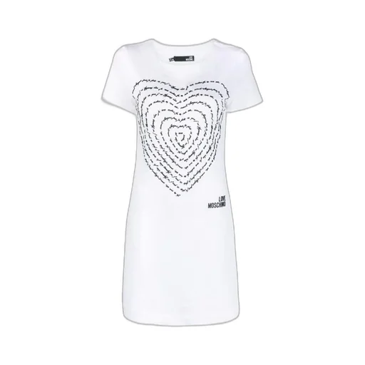 3D-Heart Jersey T-Shirt Dress