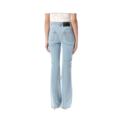 Five-Pocket Flared Denim Trousers