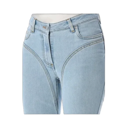 Five-Pocket Flared Denim Trousers