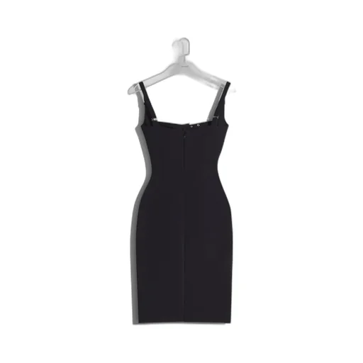 Buckled Bustier Midi Dress