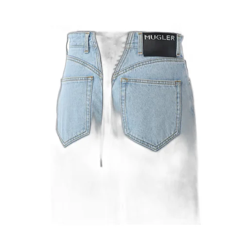 Lace-Up Wide Leg Jeans