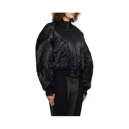 Satiny Bomber Jacket