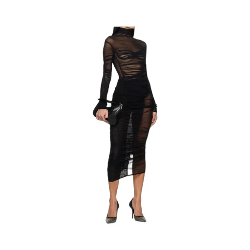 Mesh Ruched Top