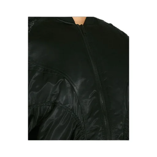 Satiny Bomber Jacket