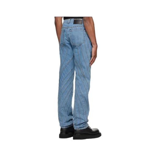 Embossed Patch Denim Jeans