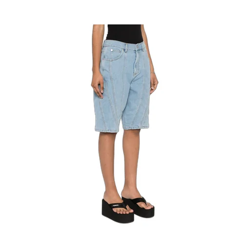 Panelled Denim Shorts